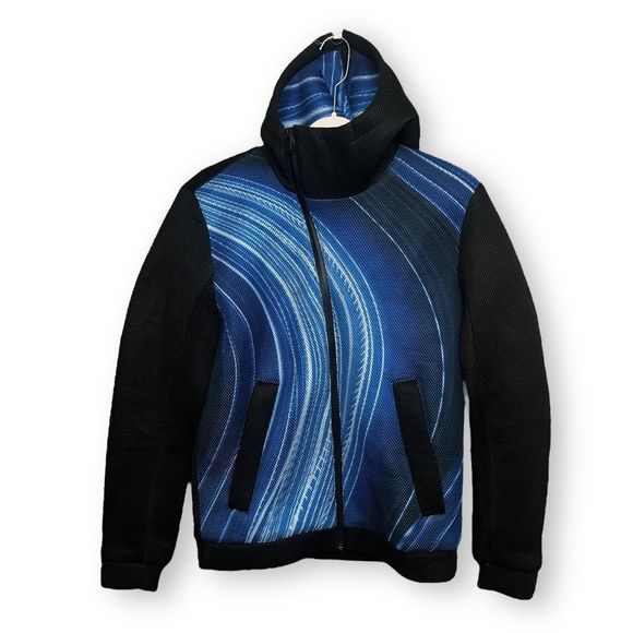 Calvin Klein Other - Calvin Klein Mens jacket Hoodie Astral Aura Black Blue M New